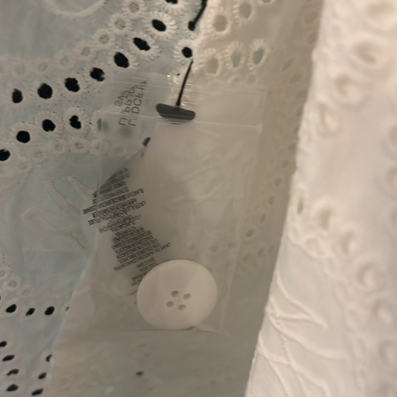 🆕 Karl Lagerfeld Paris Cotton Eyelet Two Button Blazer - Picture 15 of 16